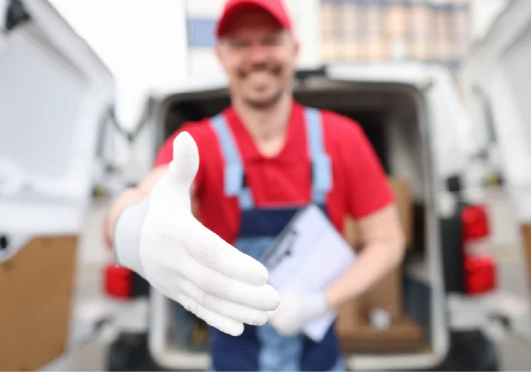 white glove logistics shipping example